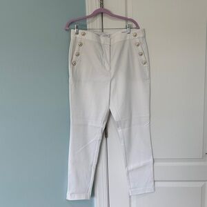 White dress pants from Loft